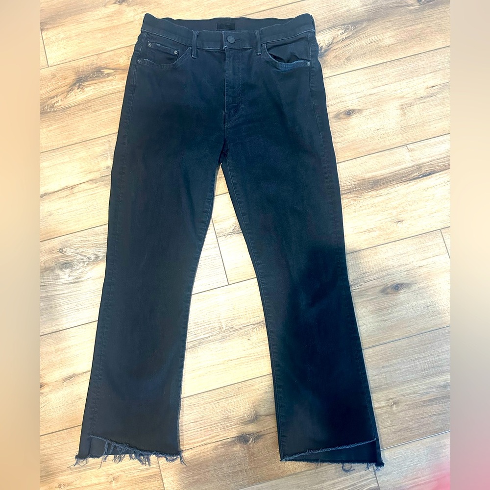 Mother Inside Crop Step Fray - size 29